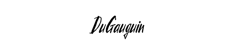 DuGauguin font preview