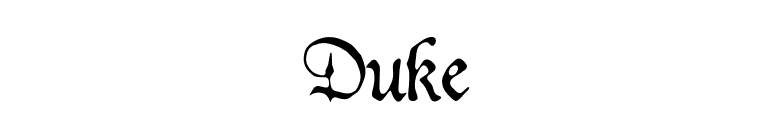 Duke font preview