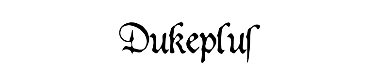 Dukeplus font preview