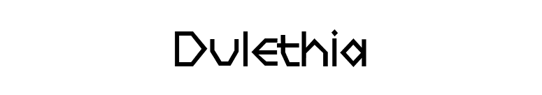 Dulethia font preview