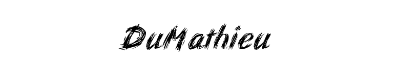 DuMathieu font preview