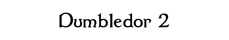 Dumbledor 2 font preview