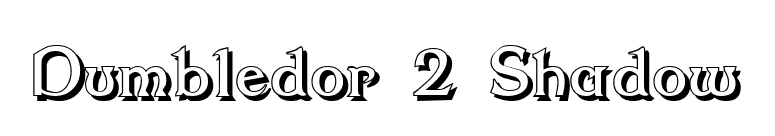 Dumbledor 2 Shadow font preview