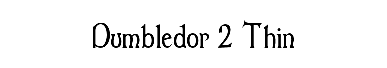 Dumbledor 2 Thin font preview