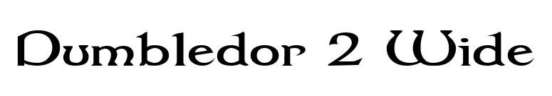 Dumbledor 2 Wide font preview