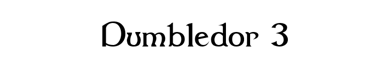 Dumbledor 3 font preview