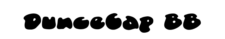 DunceCap BB font preview