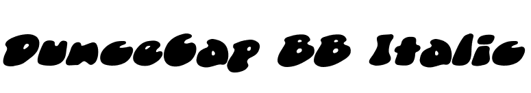DunceCap BB Italic font preview