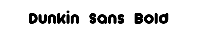 Dunkin Sans Bold font preview
