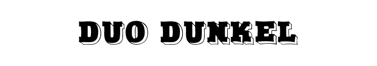 Duo Dunkel font preview