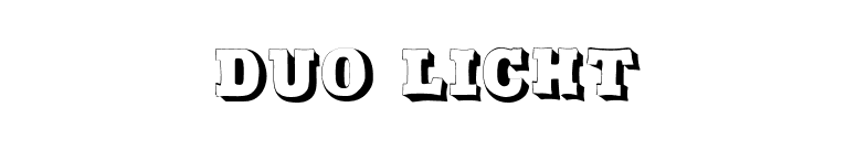 Duo Licht font preview