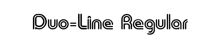 Duo-Line Regular font preview