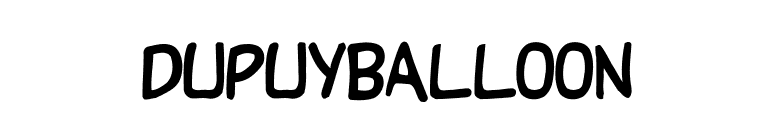 DupuyBALloon font preview