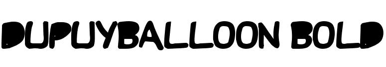 DupuyBALloon Bold font preview