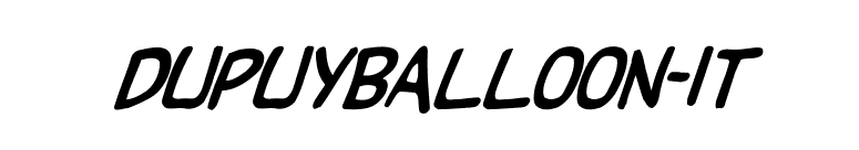 DupuyBALloon-It font preview