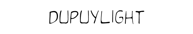 DupuyLight font preview
