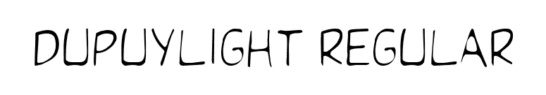 DupuyLight Regular font preview
