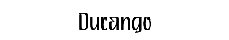 Durango font preview