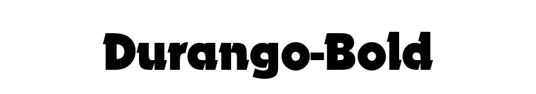 Durango-Bold font preview