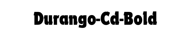 Durango-Cd-Bold font preview