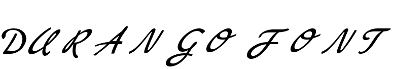 DURANGO FONT font preview