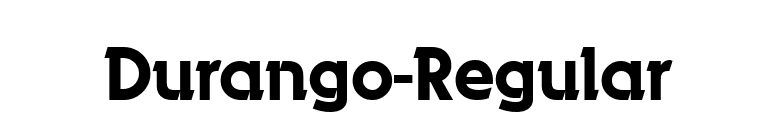 Durango-Regular font preview