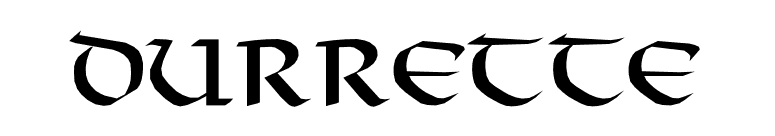 Durrette font preview