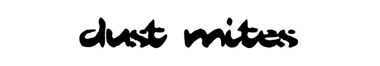 Dust Mites font preview