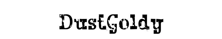 DustGoldy font preview