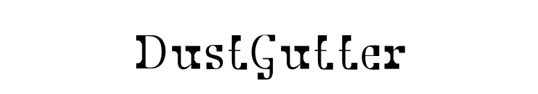 DustGutter font preview