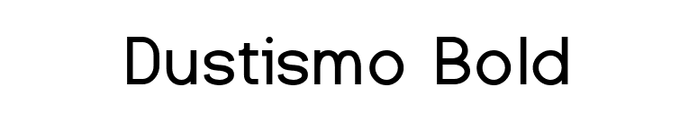 Dustismo Bold font preview