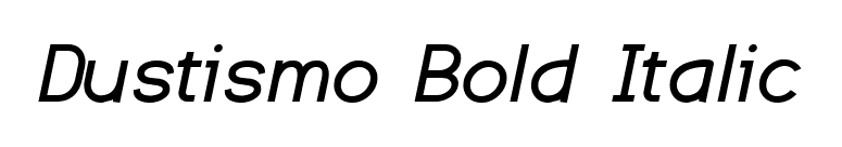 Dustismo Bold Italic font preview