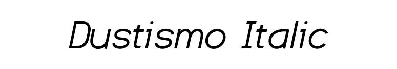 Dustismo Italic font preview