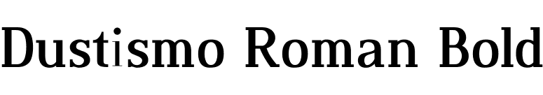 Dustismo Roman Bold font preview