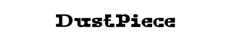 DustPiece font preview