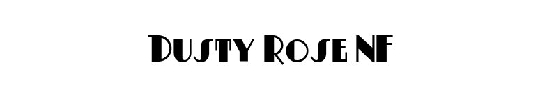 Dusty Rose NF font preview