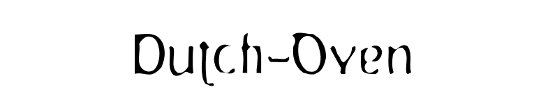 Dutch-Oven font preview