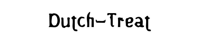 Dutch-Treat font preview