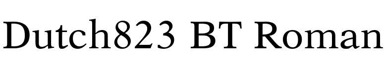 Dutch823 BT Roman font preview