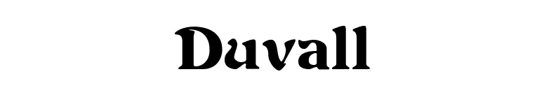 Duvall font preview