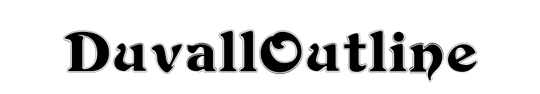 DuvallOutline font preview