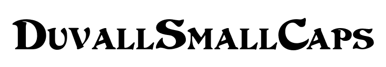 DuvallSmallCaps font preview