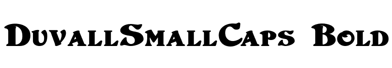 DuvallSmallCaps Bold font preview