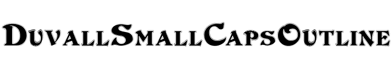 DuvallSmallCapsOutline font preview