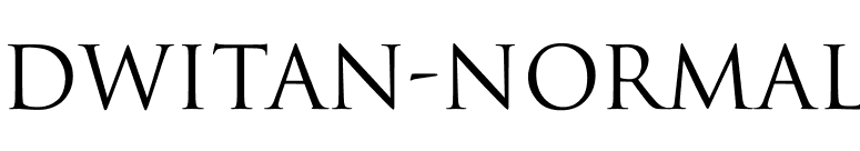 Dwitan-Normal font preview