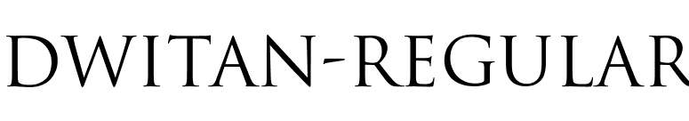 Dwitan-Regular font preview