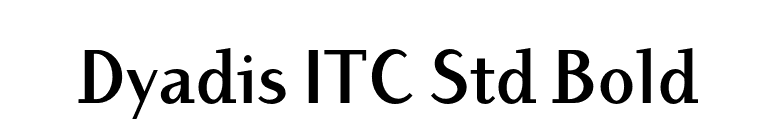 Dyadis ITC Std Bold font preview