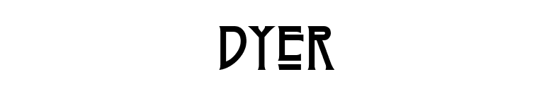 Dyer font preview
