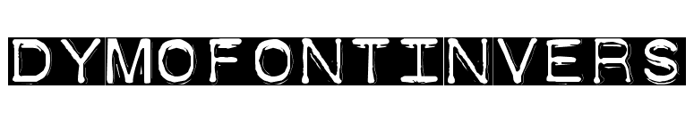 DymoFontInvers font preview