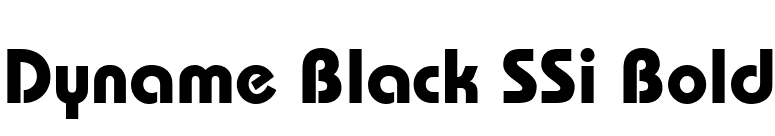Dyname Black SSi Bold font preview